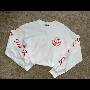 Zumiez Santa Cruz White/Red Long Sleeve NWT (S)